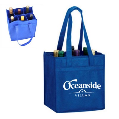 Six Velcro Bottle Bag - 11" x 10"x 7"