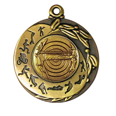 Stock Sport Silhouettes 2" Medal- Archery