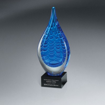 Indigo Stream Art Glass (Large)