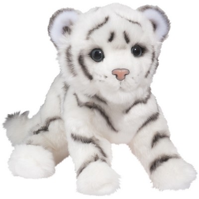 Silky White Tiger Cub Stuffed Animal