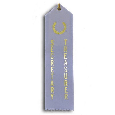 Standard Stock Ribbon w/Card & String (2"x 8") - Sec Treas