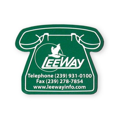 Telephone Stock Shape Vinyl Magnet - 30mil
