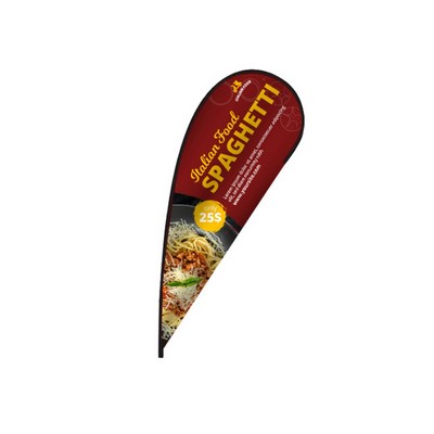 Flex Blade® Flag Only, Double-Sided Teardrop Banner Flag 12.5'H
