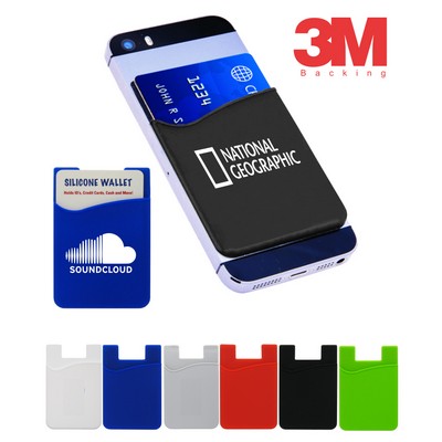 Union Printed - Silicone Wallet with 3M Backing - 1-Color Print