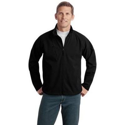 Port Authority® Tall Textured Soft Shell Jacket.