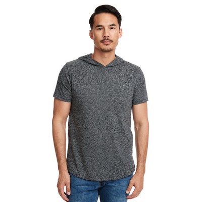 NEXT LEVEL APPAREL Unisex Mock Twist Short Sleeve Hoody T-Shirt