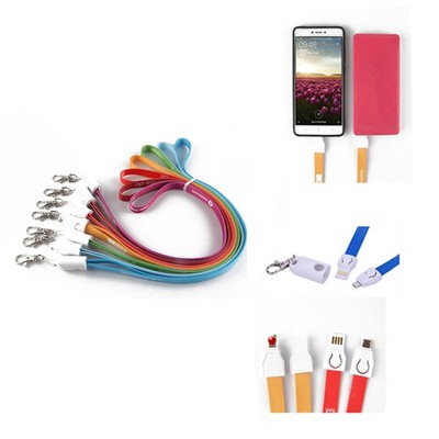 Dual-Purpose Lanyard Charging Cable