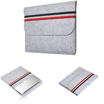 13" Laptop Felt Sleeve w/Strap