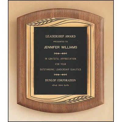 Airflyte® American Walnut Plaque w/Antique Bronze Finished Frame Casting (11.5"x 14")