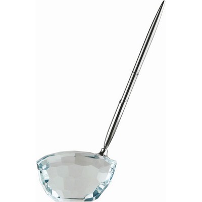3 3/8" x 9" Crystal Golf Club with Pen