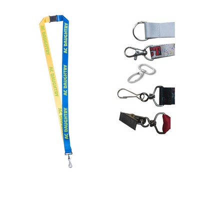 5/8" Dye-Sublimated Lanyard w/ Safety Breakaway