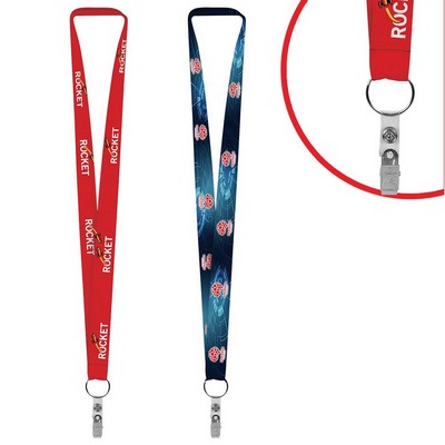 Dye-Sublimation Event Lanyard w/Strap Clip