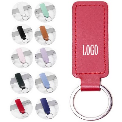 PU Leather Keychain Keg Ring