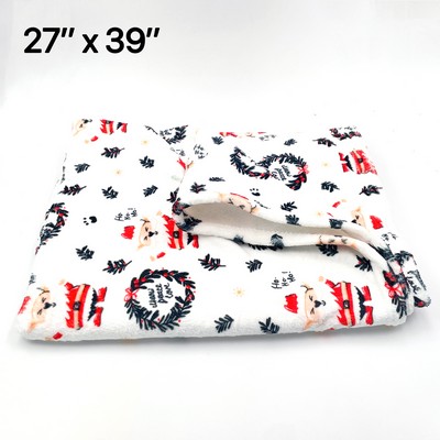 27 x 39" Full Color Flannel Fleece Throw