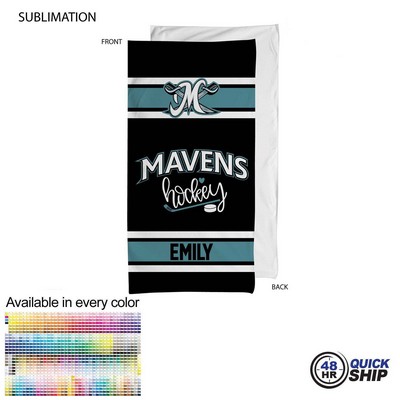 48 Hr Quick Ship - Team Towel in Plush and Soft Velour Terry Cotton Blend, 30x60