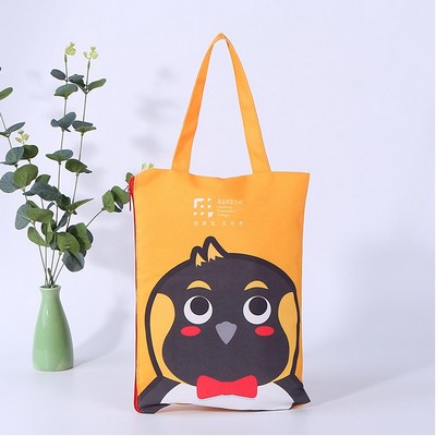 Button Up Canvas Tote Bag