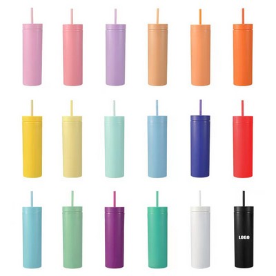 16 Oz .Dual Layer Plastic Cup Mug