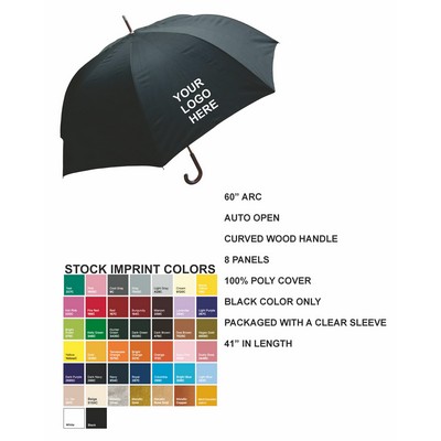 60" Arc, doorman umbrellas - 3/26 OUT OF STOCK - DUE IN 5/15.26