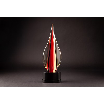 Sardena Art Glass Sculpture with Base