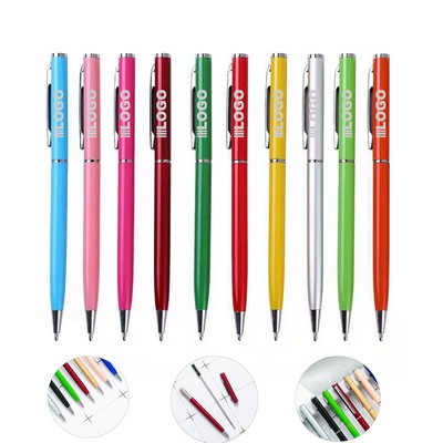 1.0 Metal Retractable Ballpoint Pen