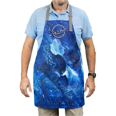 Super Apron W/ Divided Pocket & Adjustable Neck Strap, 36" Waist Ties