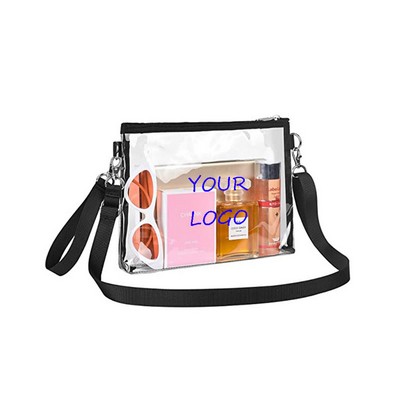 Portable PVC Clear Crossbody Bag
