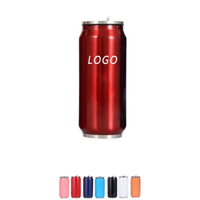 16Oz Stainless Steel Straw Coke Tumbler Cup