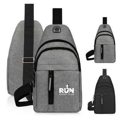 Budget Crossbody Sling Backpack (Ocean)