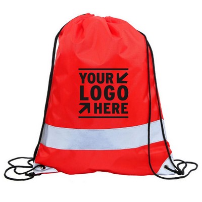 Reflective Waterproof Drawstring Backpack