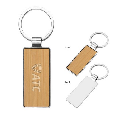 Wooden Keychain Key Tag