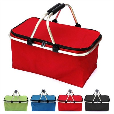 Folding Picnic Camping Basket 30L