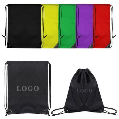 13.5" X 16.5" 210D Polyester Drawstring Bag