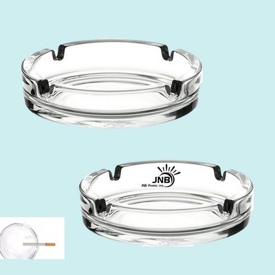 Sleek Glass Ashtrays for Cigarettes