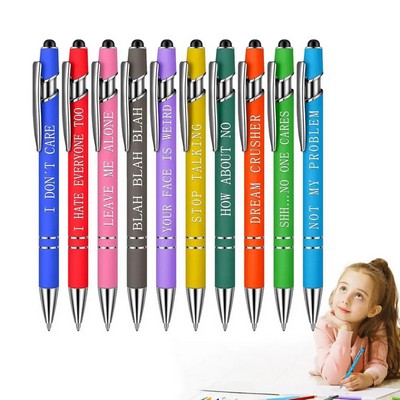 Positive Sayings Ink Pens for Writing