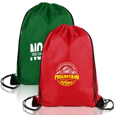 Custom Small Polyester Drawstring Backpack ( 13" X 15" )