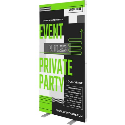 6.6'w x 8.2" SEG Lighted Display Wall w/Frame