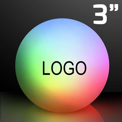3" ABS LED Light Up Floating Beach Swimming Pool Ball