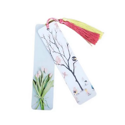 Aluminum Metal Bookmark with Tassel
