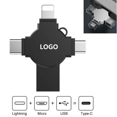 4" 1 OTG USB Flash Drive 3.0 External Storage -- 256G