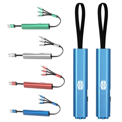 MOQ100 Metal 3" 1 Mobile Phone Charging Cable