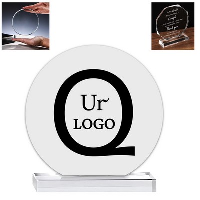 Round Acrylic Award 4.7 Inches Diam