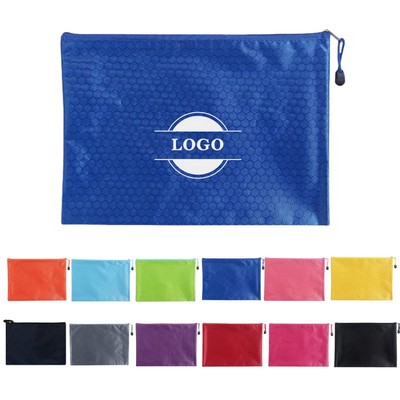 Oxford Zipper Pencil Pouch Document Bags A6 A5 A4