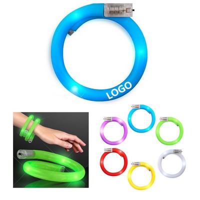 Fun Colors Led Flashing Light Up Tube Bracelets