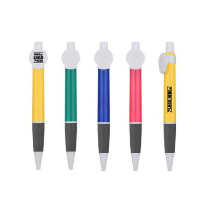 Round Clip Anti-Slippy Ballpoint Pen