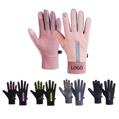 Women's Fleece Touch Screen Waterproof Gloves
