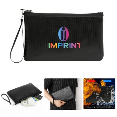 Fireproof Document Bag with Zipper Strap