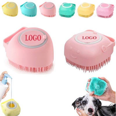 Massage Soft Silicone Pet Bath Brush
