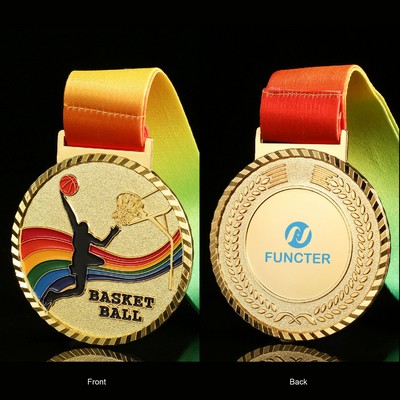 Basketball Game Champion Medal Winner Medal for Sports Event