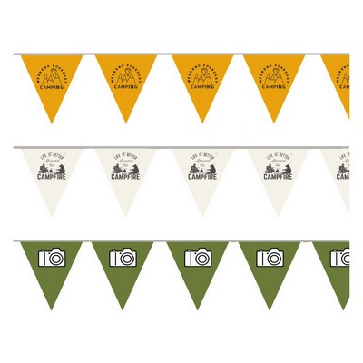 9.5' Custom Full Color Both Side Felt Pennant String