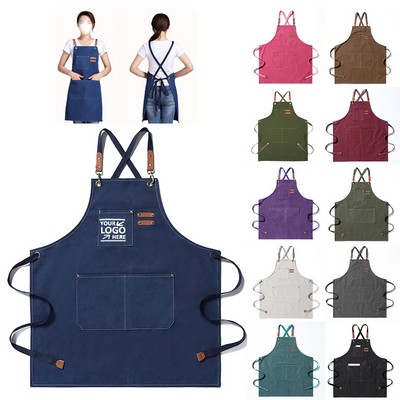 Multi-Use Shop Apron With Pockets